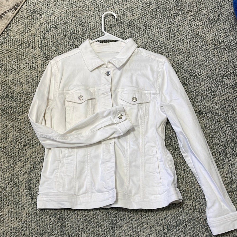 White denim jacket